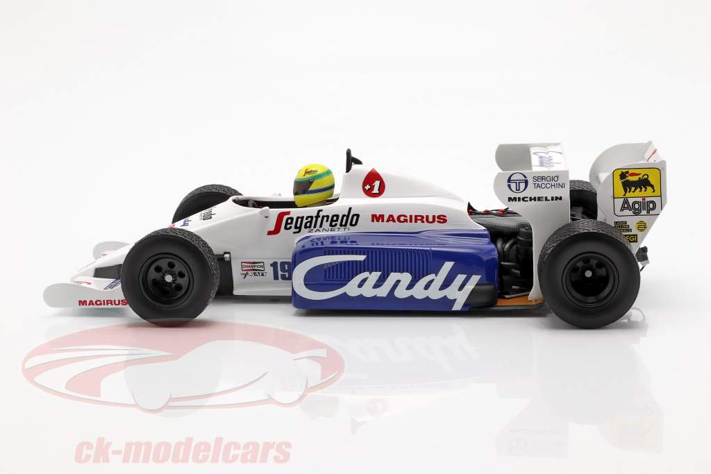 Ayrton Senna Toleman Hart TG184 #19 2e Monaco GP formule 1 1984 1:18 Minichamps