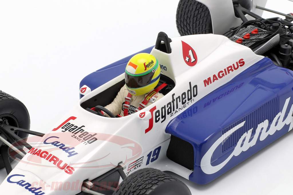 Ayrton Senna Toleman Hart TG184 #19 2e Monaco GP formule 1 1984 1:18 Minichamps