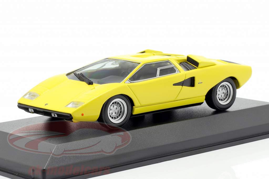 Lamborghini Countach année de construction 1970 jaune 1:43 Minichamps
