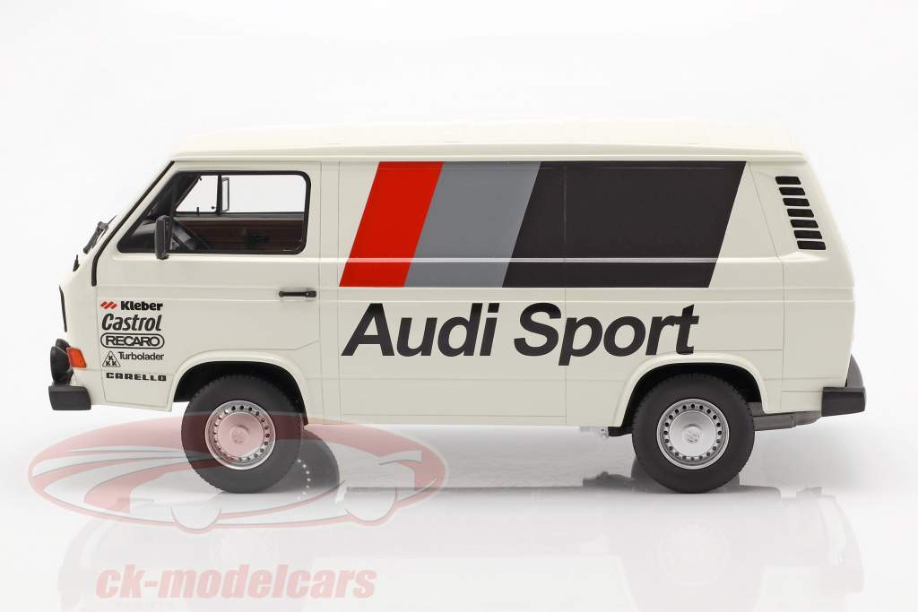 Volkswagen VW T3 furgoneta Audi Sport blanco 1:18 PremiumClassiXXs