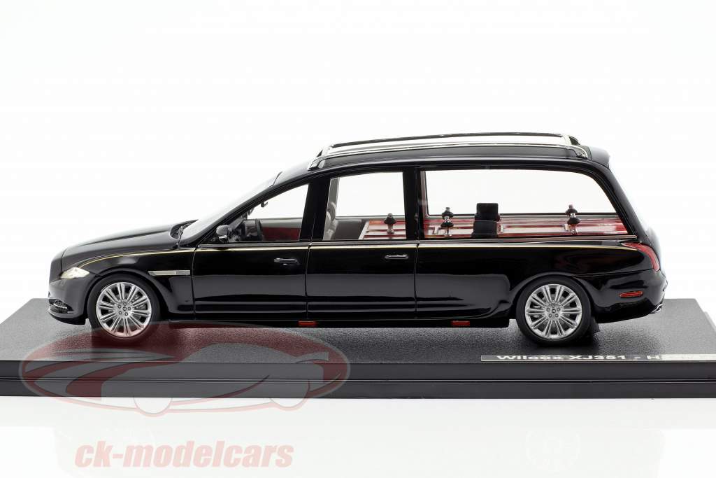 Jaguar Wilcox X351 Hearse イヤー 2013 黒 1:43 GLM
