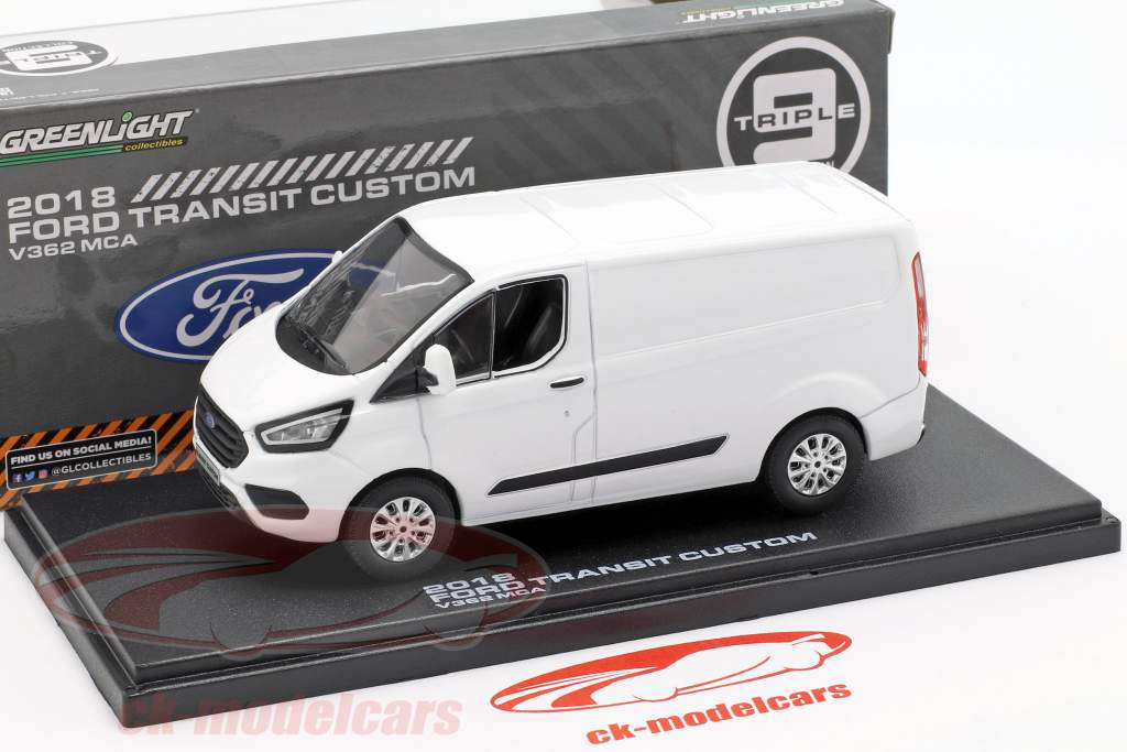 Ford Transit Custom V362 MCA année de construction 2018 blanc 1:43 Greenlight