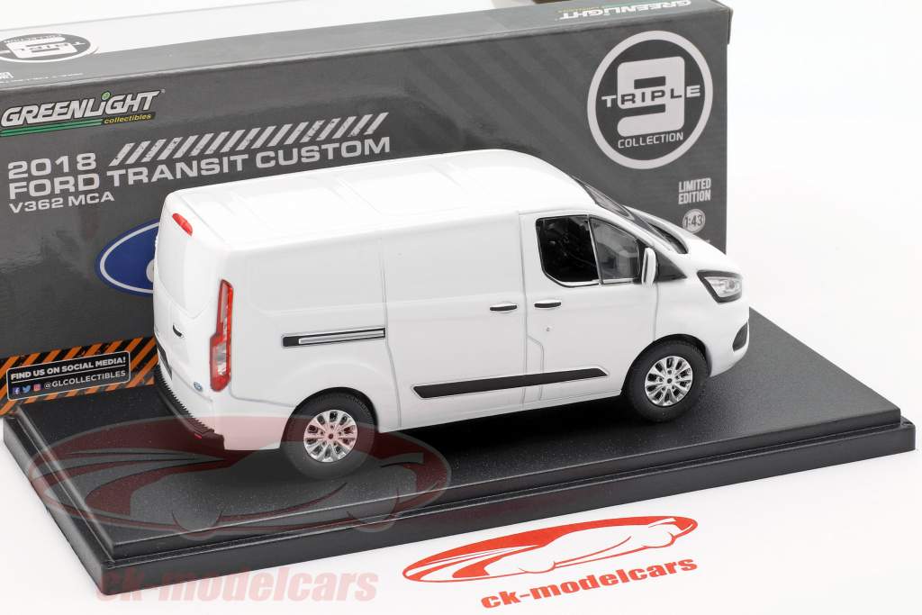Ford Transit Custom V362 MCA année de construction 2018 blanc 1:43 Greenlight