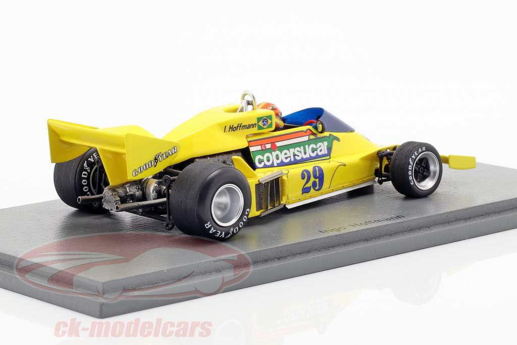 Ingo Hoffmann Copersucar FD04 #29 Brazilië GP formule 1 1977 1:43 Spark