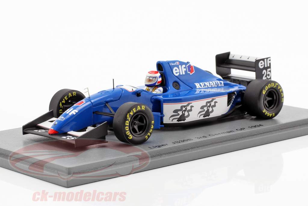 Eric Bernard Ligier JS39B #25 3rd German GP formula 1 1994 1:43 Spark