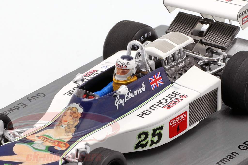 Guy Edwards Hesketh 308D #25 alemán GP fórmula 1 1976 1:43 Spark