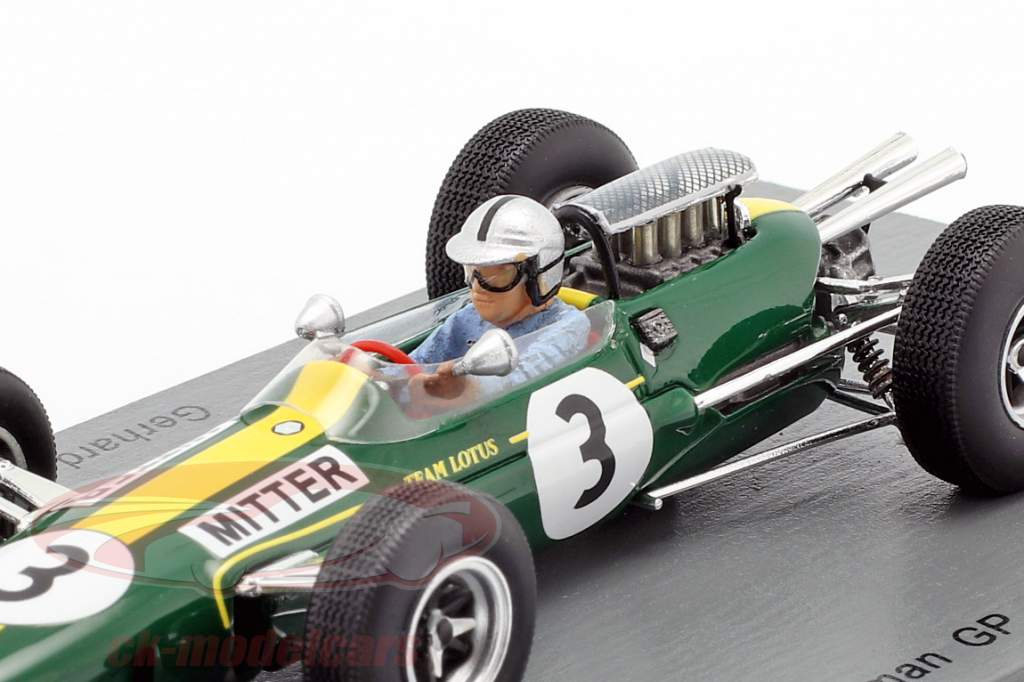 Gerhard Mitter Lotus 25 #3 德国 GP 公式 1 1965 1:43 Spark