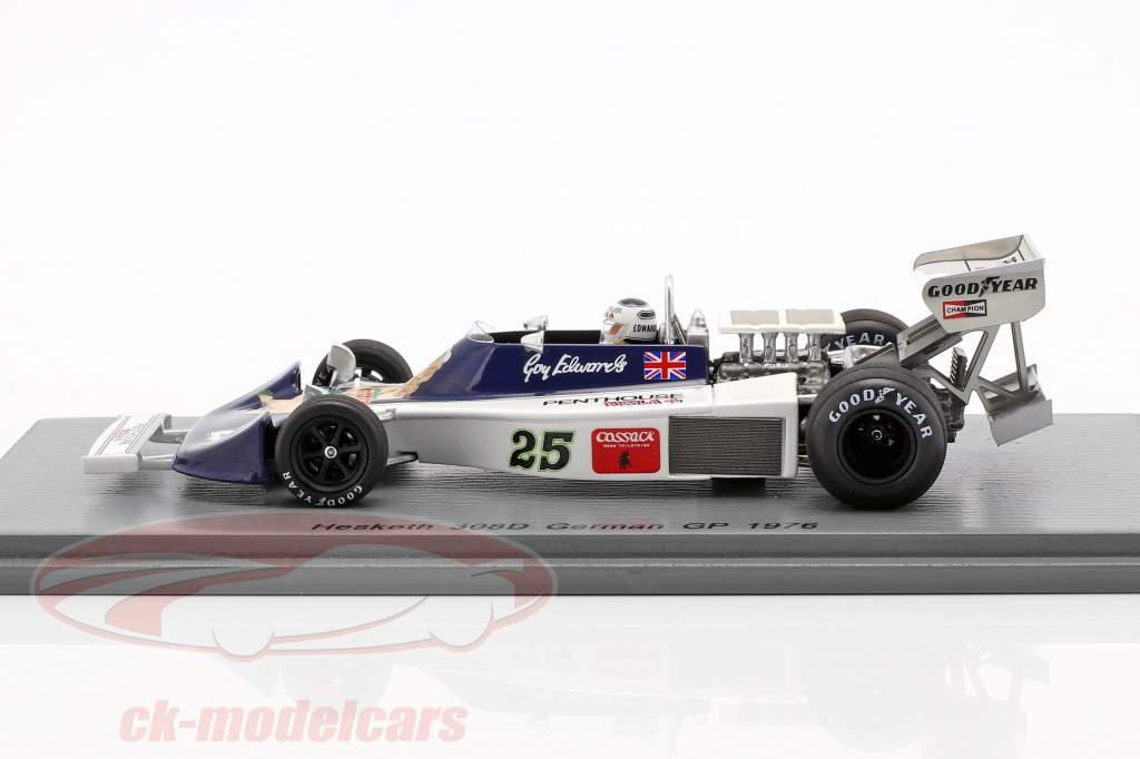 Guy Edwards Hesketh 308D #25 tedesco GP formula 1 1976 1:43 Spark