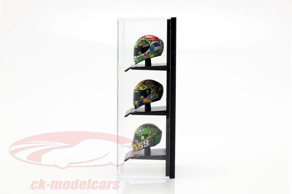 アクリル ショーケース 以下のために ヘルメット で スケール 1:10 黒 Minichamps