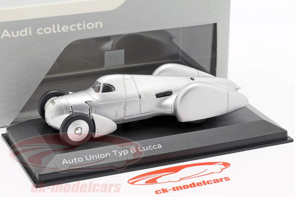 Auto Union Typ B Lucca zilver 1:43 Minichamps