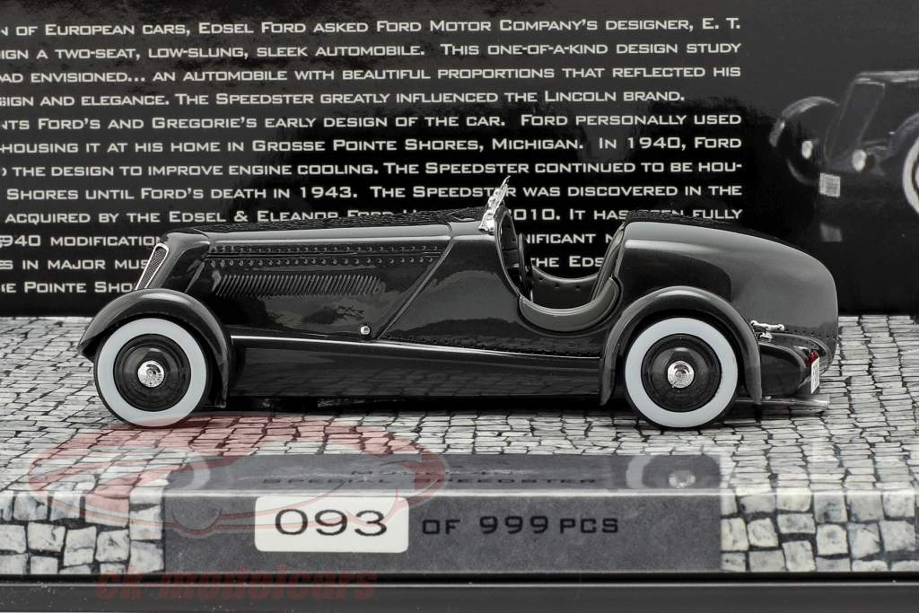 Ford Edsel Special Speedster Baujahr 1934 schwarz 1:43 Minichamps