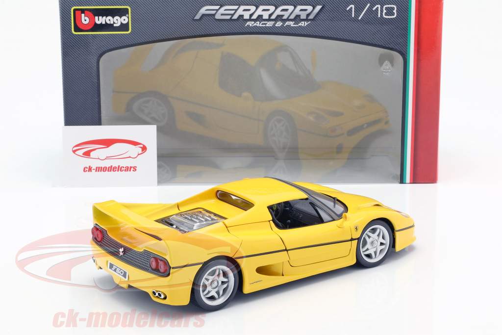 法拉利 F50 黄色 1:18 比美高 Bburago