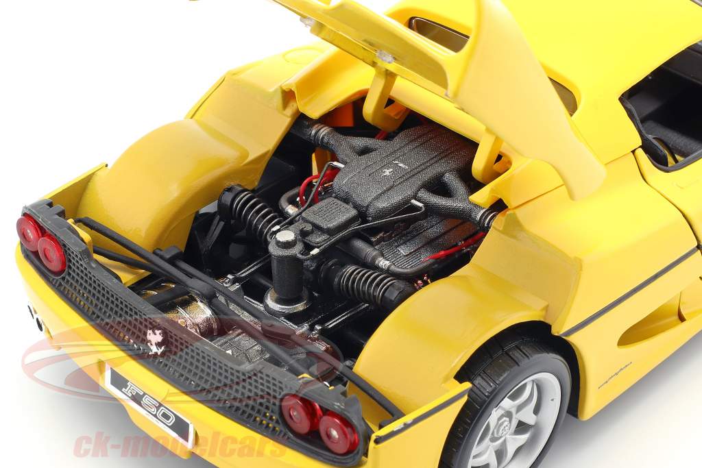 法拉利 F50 黄色 1:18 比美高 Bburago