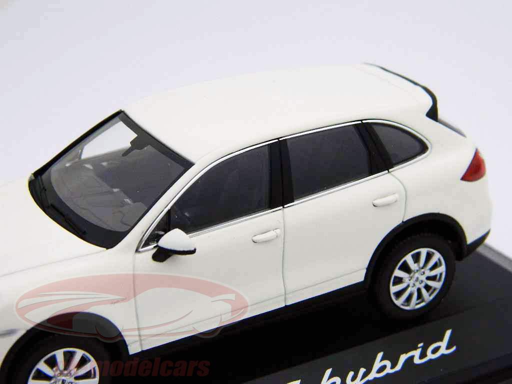 ポルシェカイエンSハイブリッドホワイト/ホワイト1時43ミニチャンプス