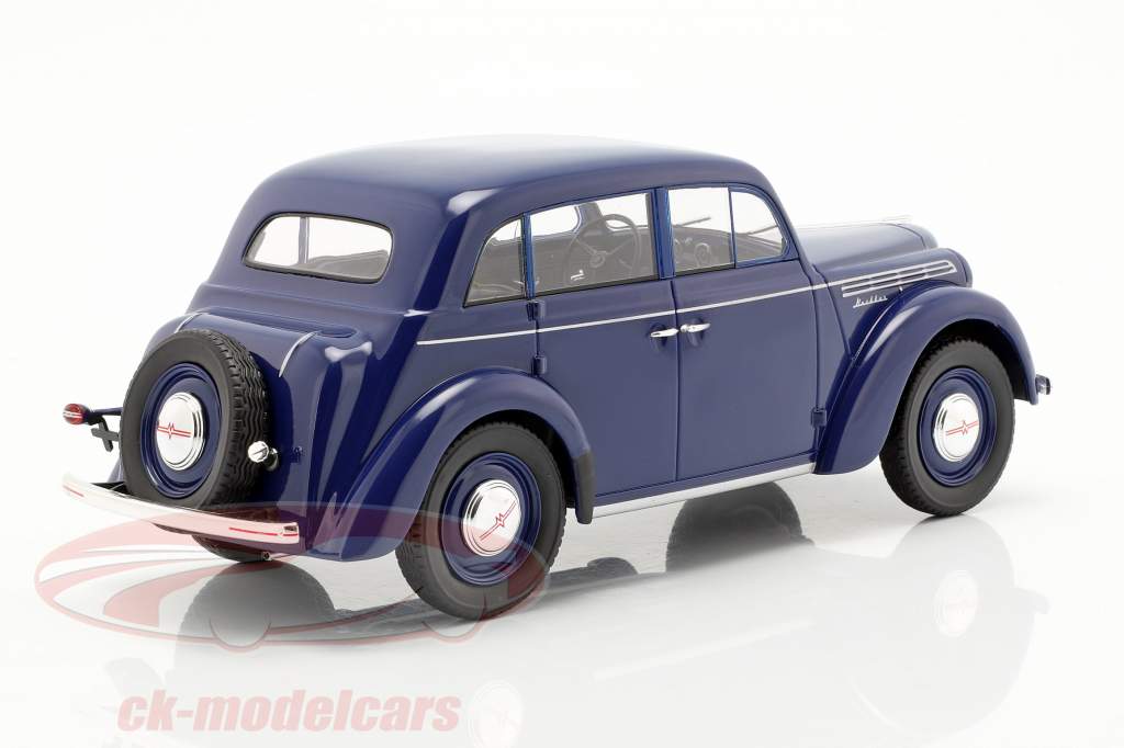 Moskwitsch 400 année de construction 1946 bleu foncé 1:18 KK-Scale