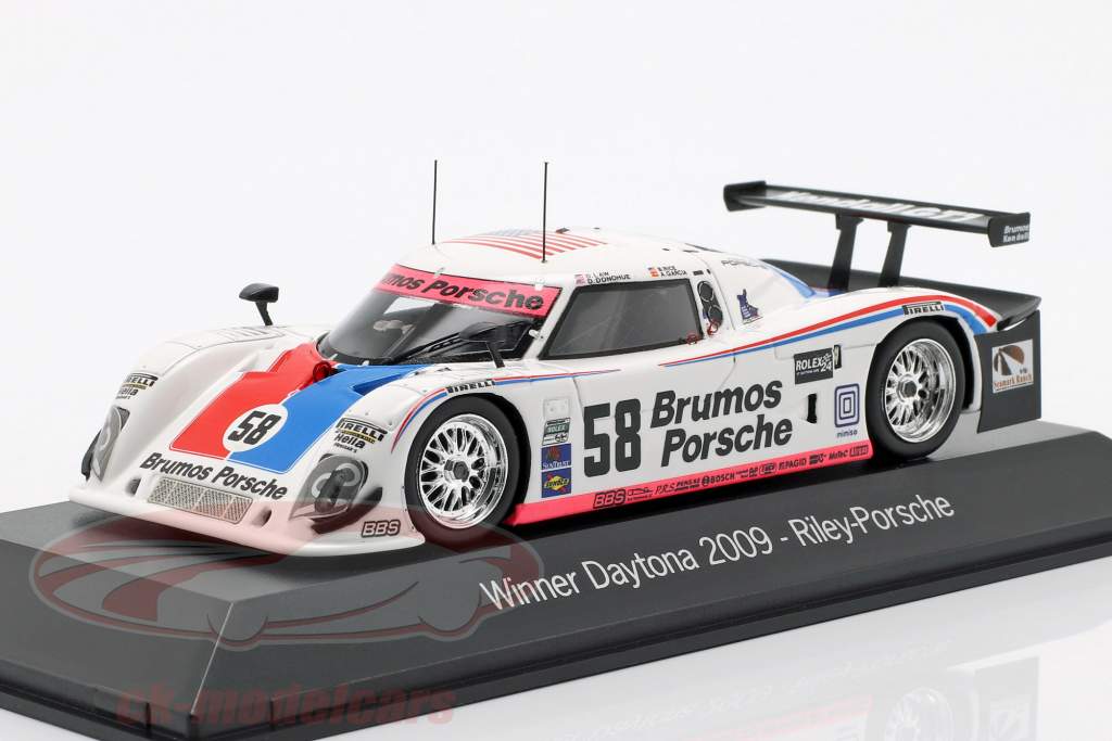 保时捷-Riley ＃58 优胜者-代托纳24小时耐力赛2009年 Brumos车队1:43 Spark
