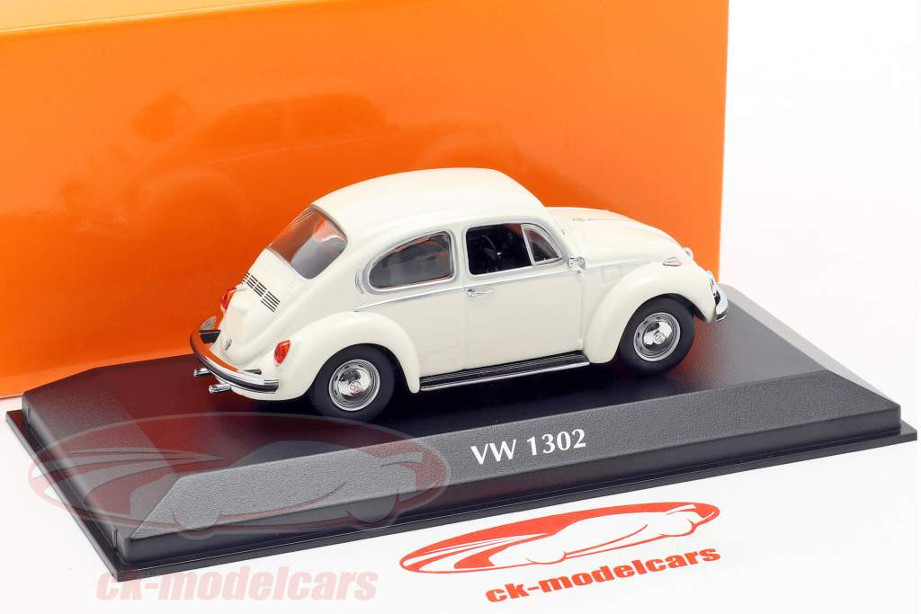 Volkswagen VW 1302 ano de construção 1970 branco 1:43 Minichamps