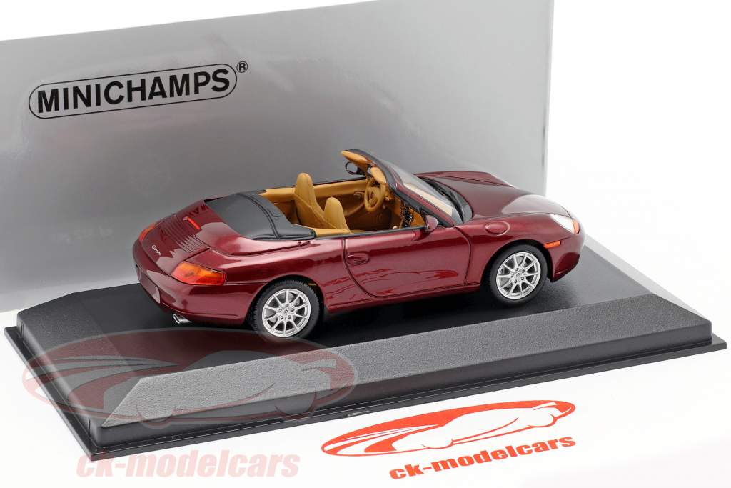 Porsche 911 (996) Cabriolet année 1998 rouge 1:43 Minichamps