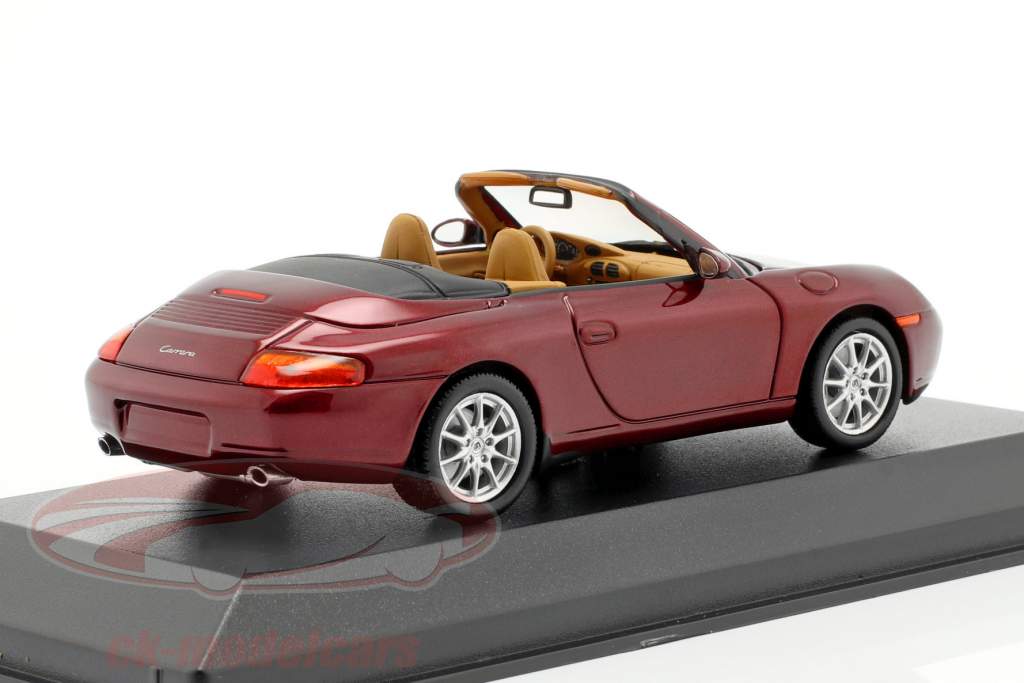 Porsche 911 (996) Cabriolet année 1998 rouge 1:43 Minichamps