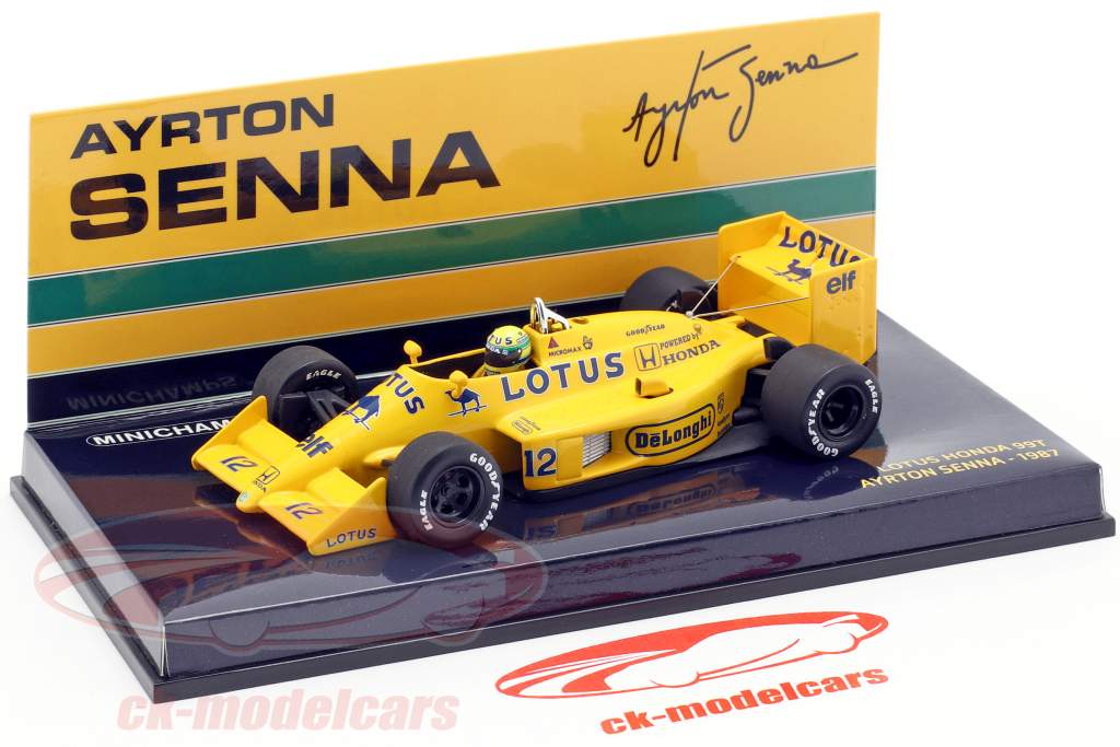 Ayrton Senna Lotus 99T #12 fórmula 1 1987 1:43 Minichamps