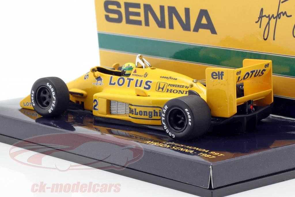 Ayrton Senna Lotus 99T #12 fórmula 1 1987 1:43 Minichamps