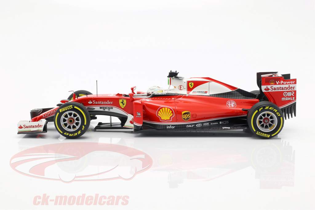 Sebastian Vettel Ferrari SF16-H #5 3ª Australia GP fórmula 1 2016 1:18 BBR