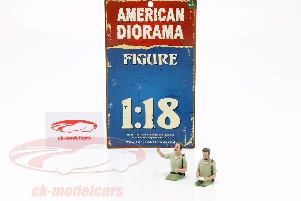 2 シェリフ 統計 セット 1:18 American Diorama