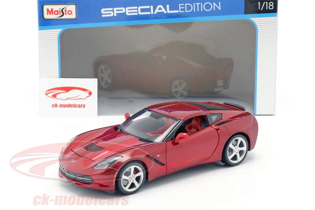 Chevrolet Corvette C7 Stingray År 2014 red 1:18 Maisto