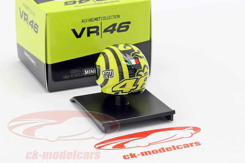 Valentino Rossi Ducati Test Valencia MotoGP 2010 AGV helmet 1:10 Minichamps