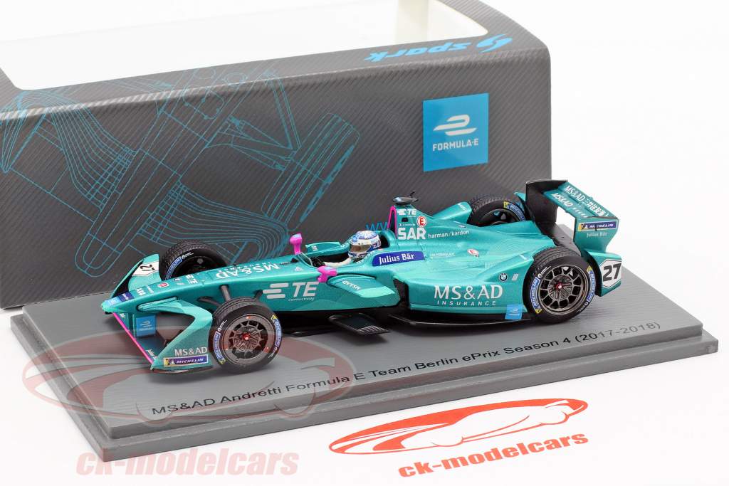 Stephane Sarrazin Andretti ATEC-03 #27 Berlin ePrix fórmula E 2017/18 1:43 Spark