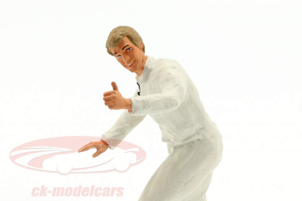 mecânico com branco macacão polegar altamente figura 1:18 FigurenManufaktur