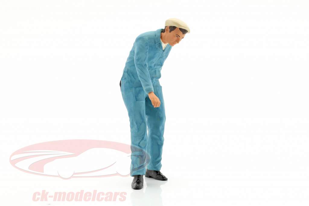 Mecânico com azul Macacão  Figura 1:18 FigurenManufaktur