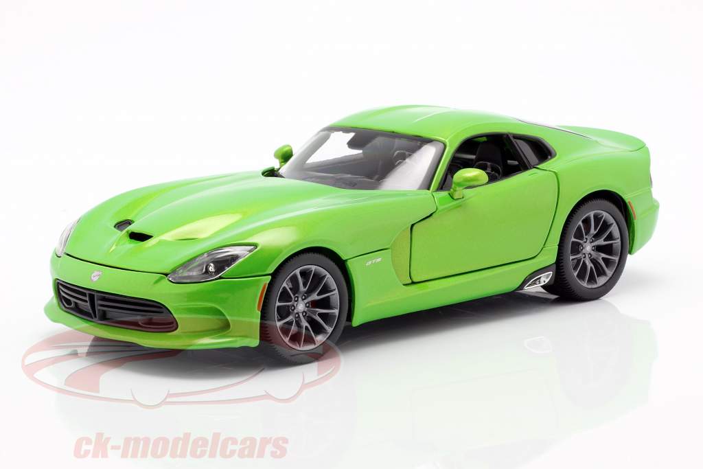 Dodge Viper GTS Coupe Byggeår 2013 lime metallic 1:18 Maisto