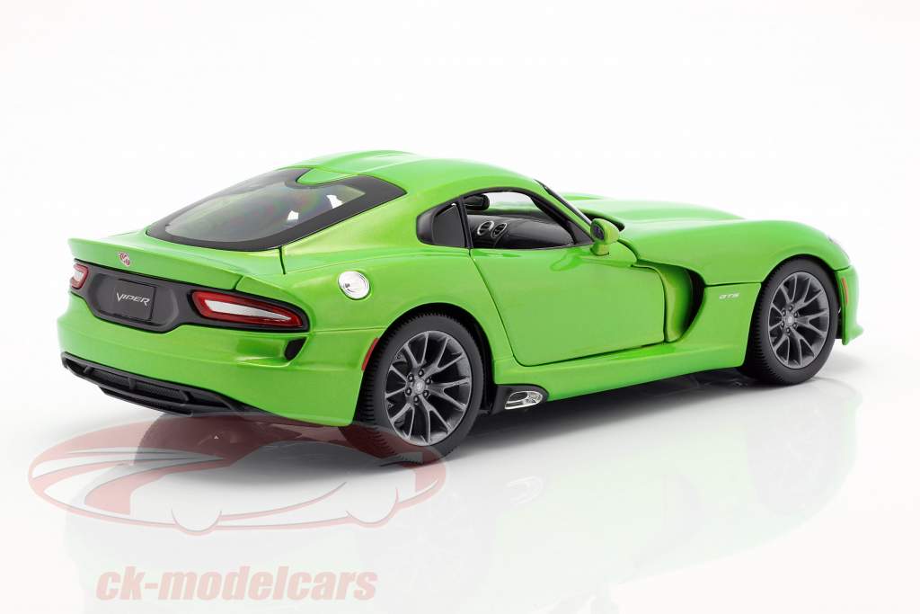Dodge Viper GTS Coupe Byggeår 2013 lime metallic 1:18 Maisto