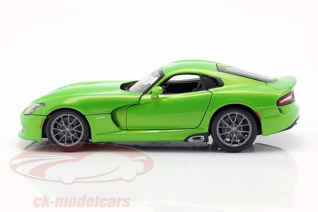 Dodge Viper GTS Coupe Byggeår 2013 lime metallic 1:18 Maisto