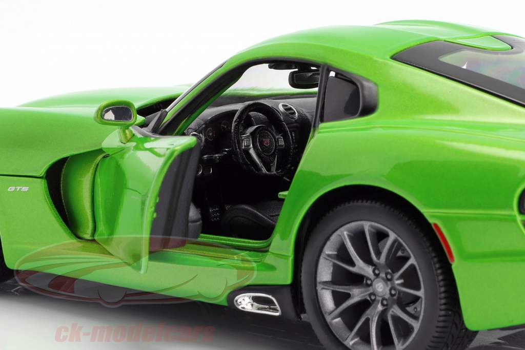 Dodge Viper GTS Coupe Byggeår 2013 lime metallic 1:18 Maisto