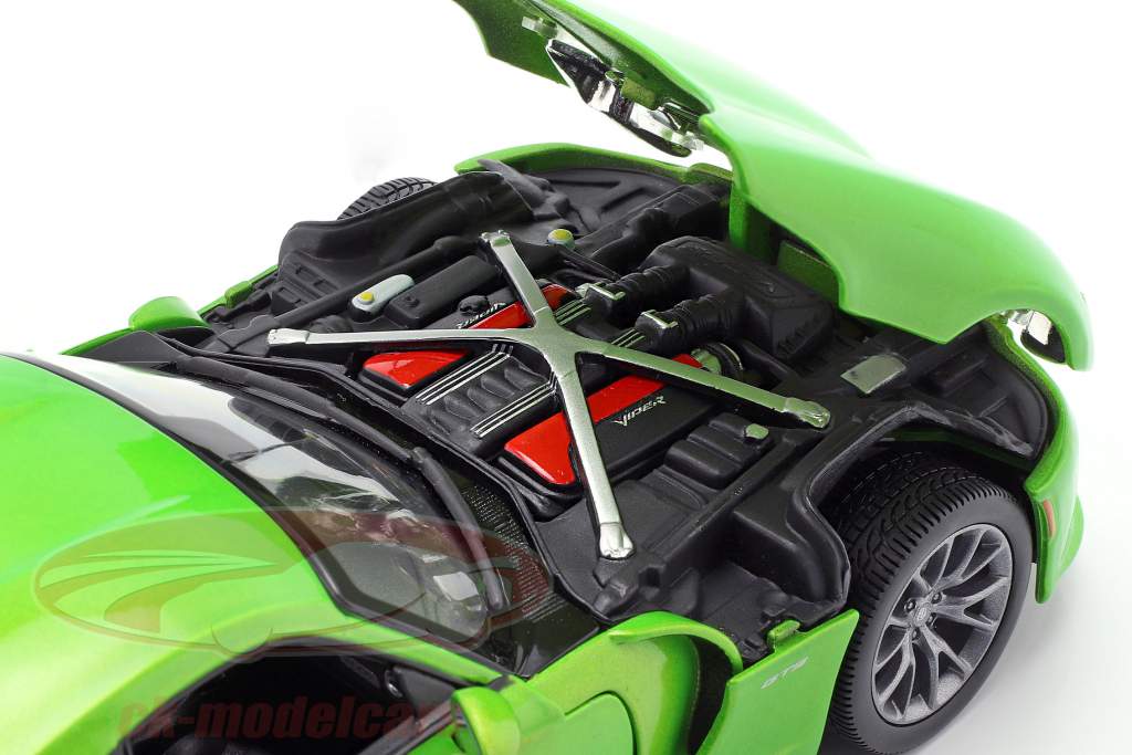 Dodge Viper GTS Coupe Byggeår 2013 lime metallic 1:18 Maisto