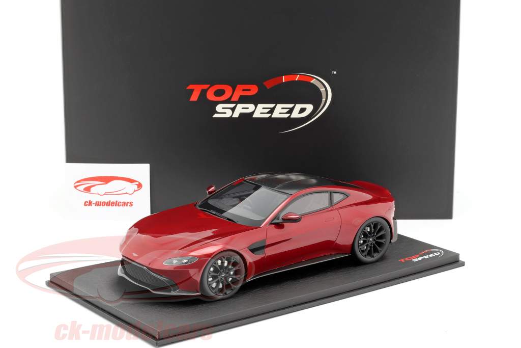 Aston Martin Vantage année de construction 2018 hyper rouge 1:18 TrueScale