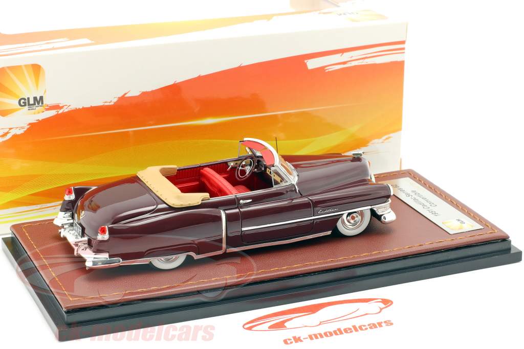 Cadillac Series 62 Convertible abierto año de construcción 1951 marrón oscuro 1:43 GLM