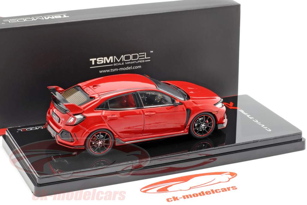 Honda Civic Type R LHD 築 2017 Rallye 赤 1:43 TrueScale