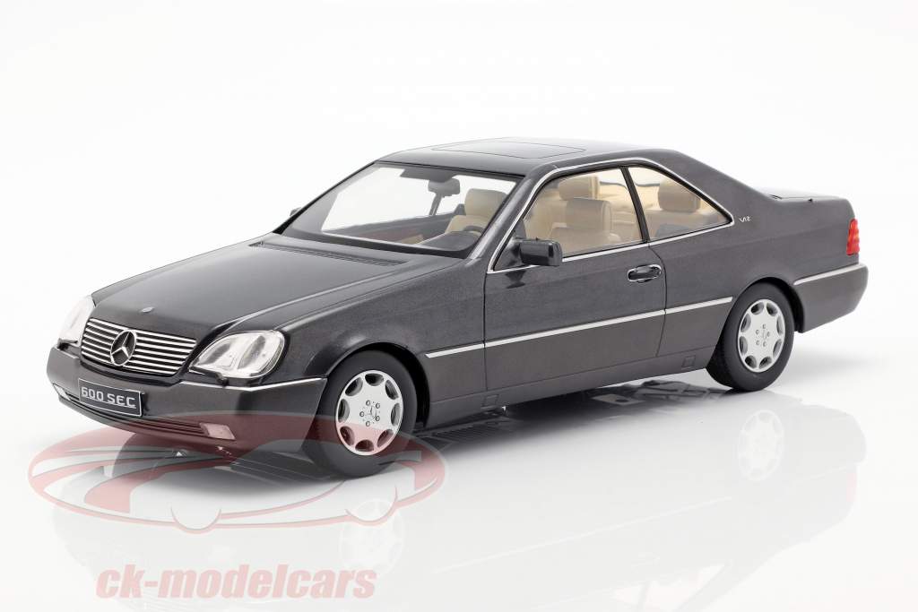 Mercedes-Benz 600 SEC (C140) ano de construção 1992 antracite 1:18 KK-Scale