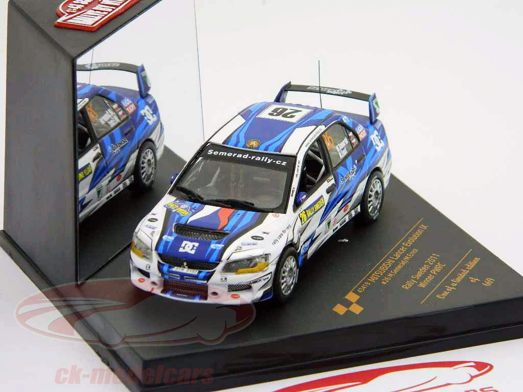 三菱的Lancer Evolution IX第26 PWRC冠军2011年瑞典拉力赛1:43 Vitesse公司