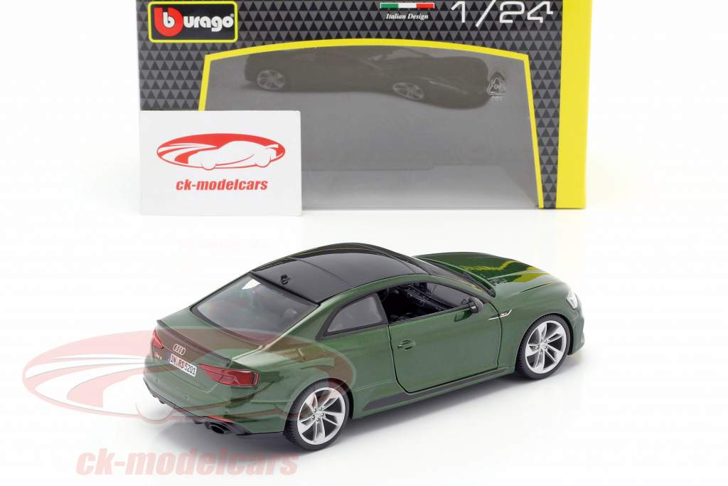 Audi RS 5 coupé vert foncé 1:24 Bburago