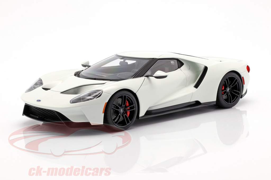 Ford GT Bouwjaar 2017 bevroren wit 1:18 AUTOart