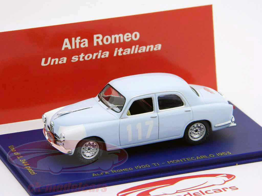 阿尔法罗密欧1900 TI＃117蒙特卡洛拉力赛1953年1:43 M4