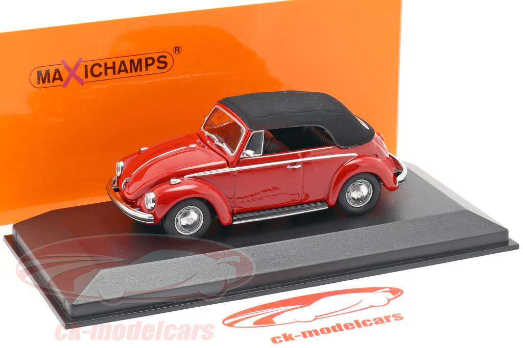 Volkswagen VW 1302 Cabriolet year 1970 red 1:43 Minichamps