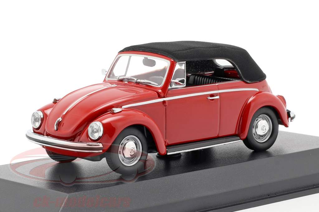 Volkswagen VW 1302 Cabriolet year 1970 red 1:43 Minichamps