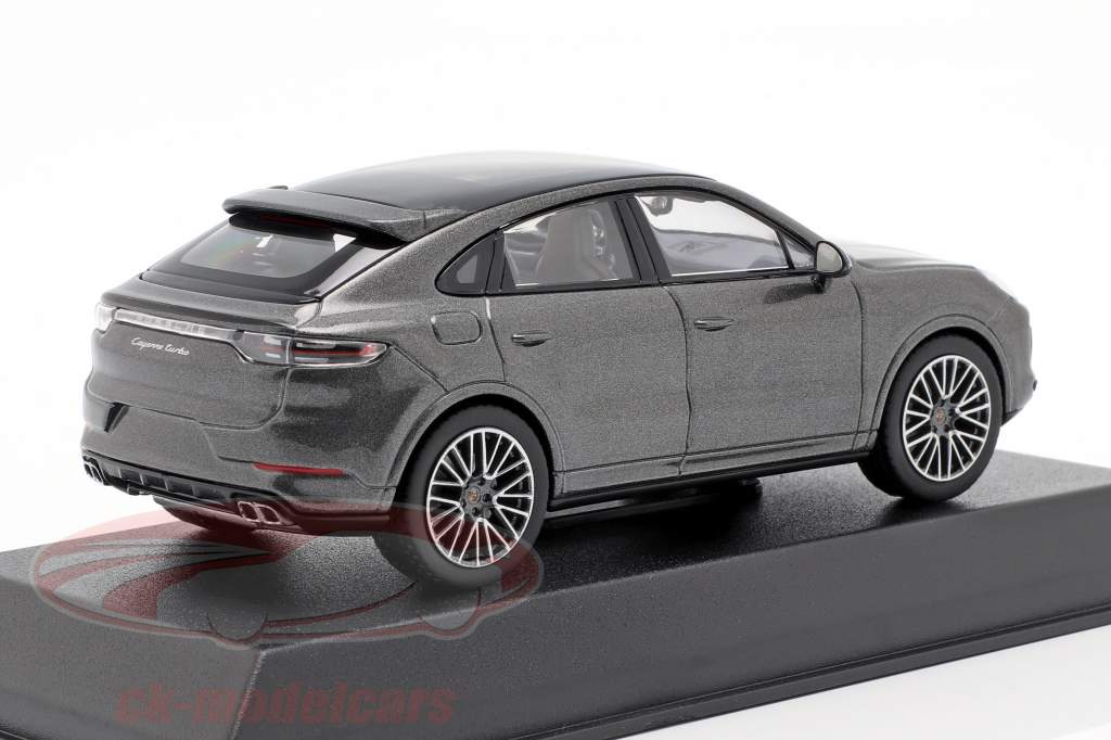 Porsche Cayenne Turbo coupe anno di costruzione 2019 grigio scuro metallico 1:43 Norev