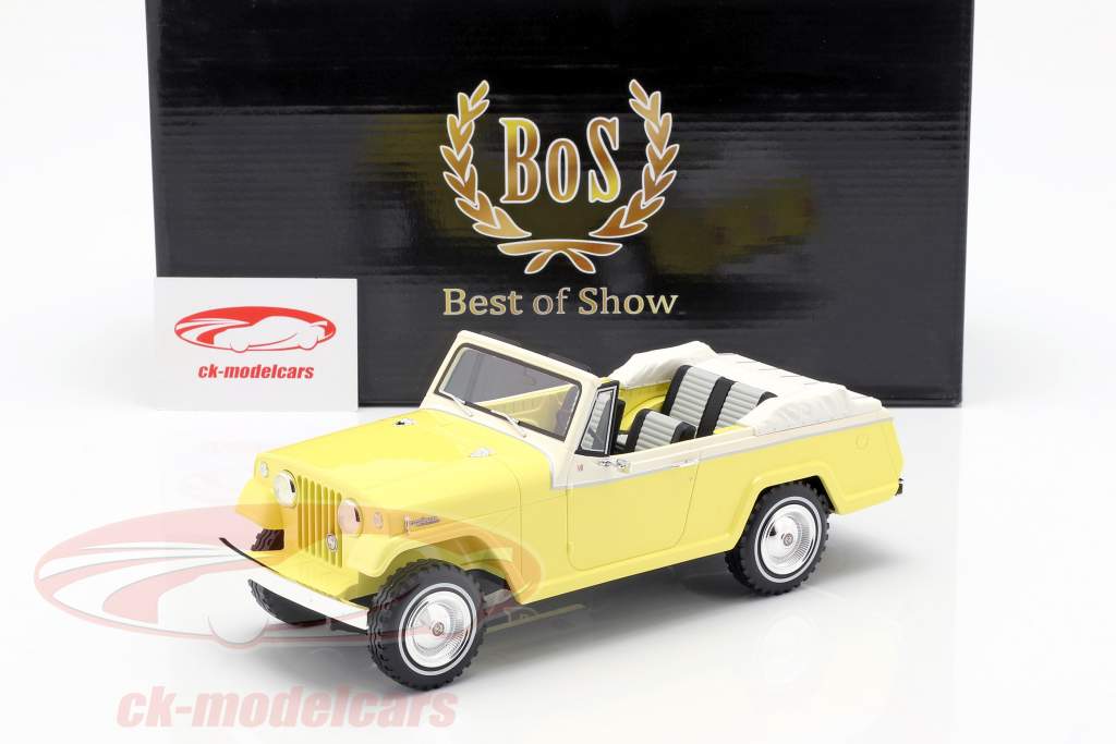 Jeep Jeepster Commando コンバーチブル 築 1970 黄色 / 白 1:18 BoS-Models