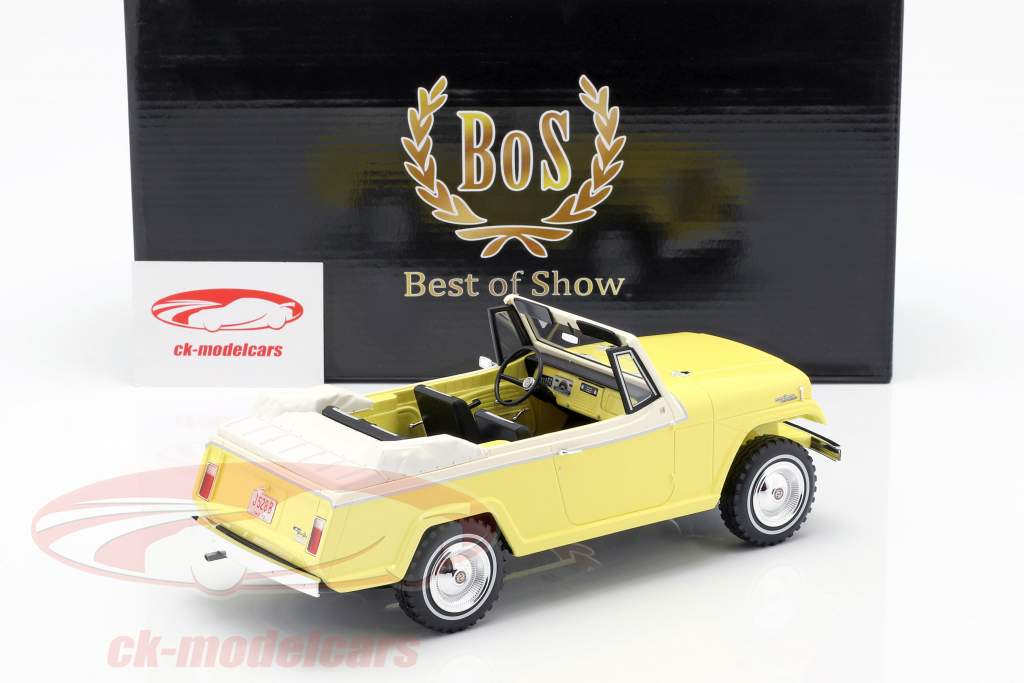 Jeep Jeepster Commando コンバーチブル 築 1970 黄色 / 白 1:18 BoS-Models